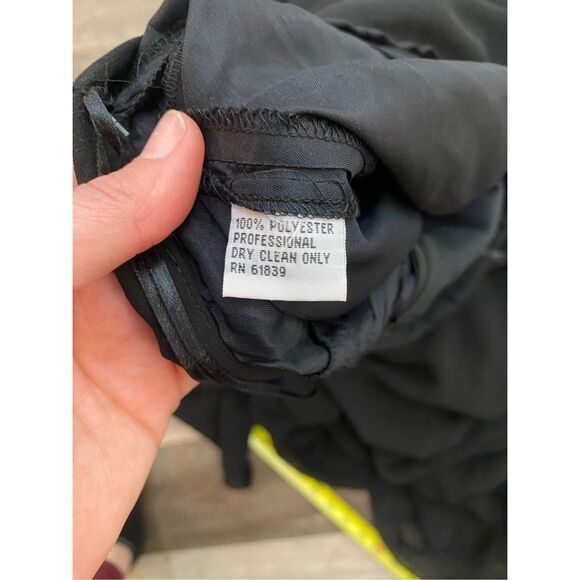 Teri Jon by Rickie Freeman NWT Black Layered Maxi Ruffle Long Skirt, Size 10 - Picture 5 of 12